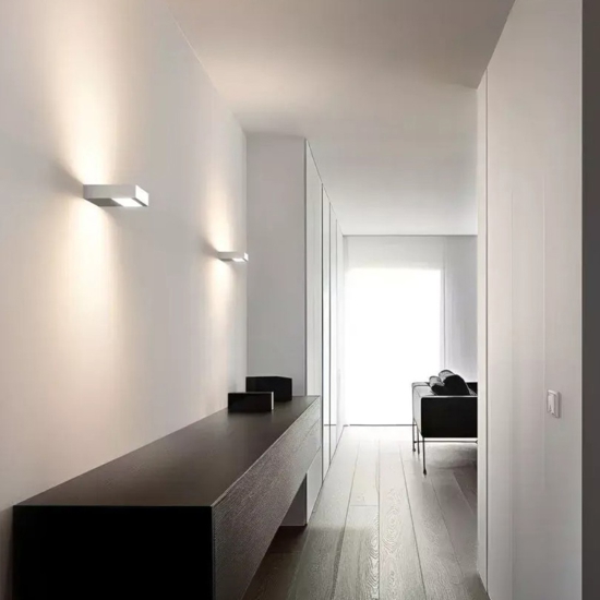 Applique da parete led 3000k bianca regolo linea light 61cm Applique da parete led 3000k bianca regolo linea light 61cm