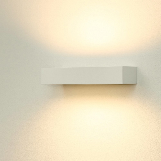Gea luce gap applique da parete led 20w 3000k rettangolare bianco