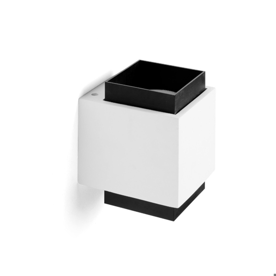 Applique di gesso syme sforzin quadrato moderna bianco nero