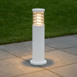 Visualizza i dettagli per Ideal lux tronco pt1 h60 lampioncino da giardino tubolare bianco Ideal lux tronco pt1 h60 lampioncino da giardino tubolare bianco