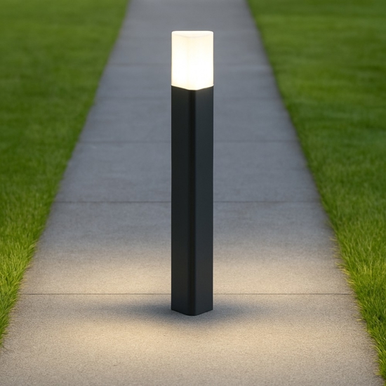 Pulsar pt1 lampione da giardino antracite ideal lux