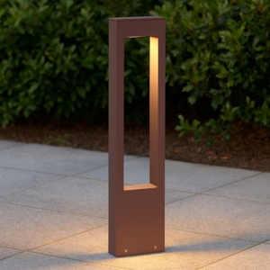 Vega ideal lux paletto lampione da giardino ip44 marrone