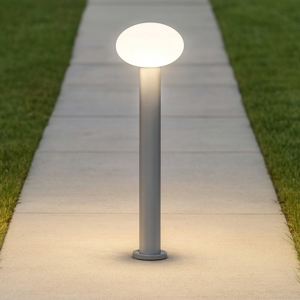 Ideal lux clio mpt1 lampione da giardino grigio ip44 h60cm