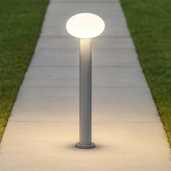 Ideal lux clio mpt1 lampione da giardino grigio ip44 h60cm Ideal lux clio mpt1 lampione da giardino grigio ip44 h60cm