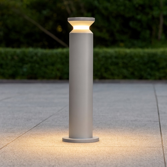 Lampione da esterno giardino torre pt1 h80 grigio ideal lux ip65 Lampione da esterno giardino torre pt1 h80 grigio ideal lux ip65