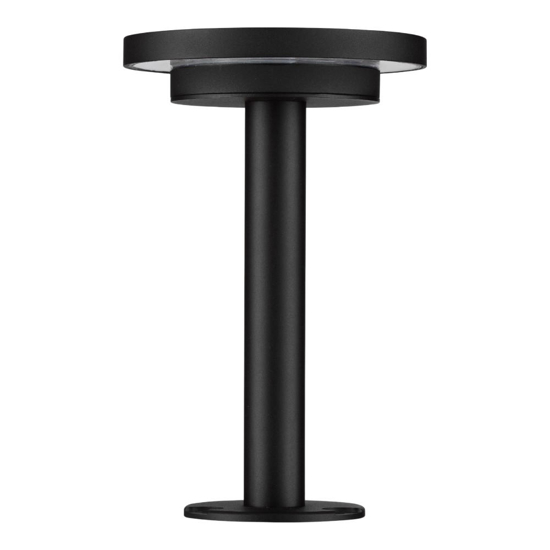 Lampioncino per esterni nero disco led 12w 3000k Lampioncino per esterni nero disco led 12w 3000k
