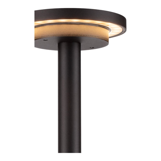 Lampione ga giardino per esterno moderno nero led 12w 3000k Lampione ga giardino per esterno moderno nero led 12w 3000k