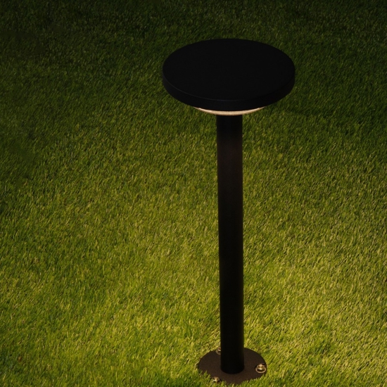 Lampione ga giardino per esterno moderno nero led 12w 3000k Lampione ga giardino per esterno moderno nero led 12w 3000k