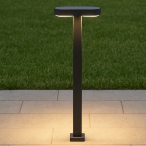 Lampione antracite da giardino led 10w 3000k moderno