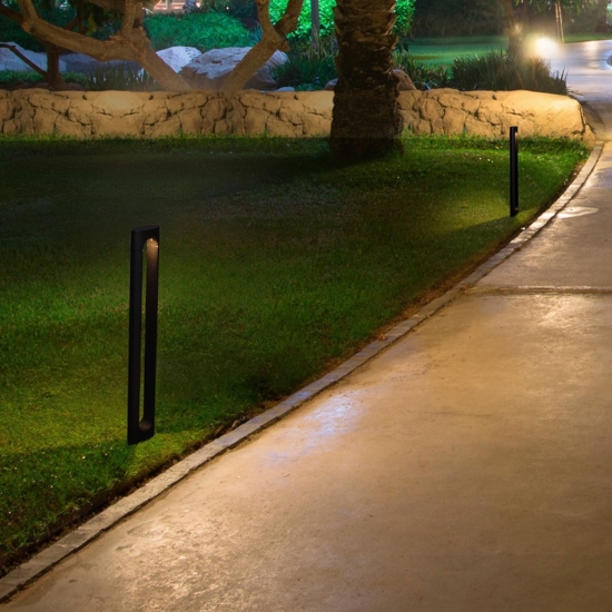 Lampioncino da giardino design moderno led 6w 3000k antracite Lampioncino da giardino design moderno led 6w 3000k antracite