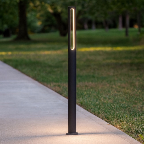 Lampione alto da giardino led 11w 3000k antracite Lampione alto da giardino led 11w 3000k antracite