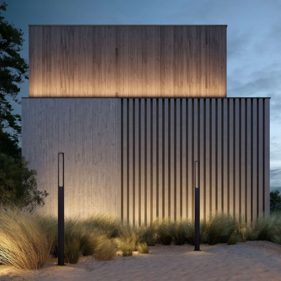 Lampione alto da giardino led 11w 3000k antracite Lampione alto da giardino led 11w 3000k antracite