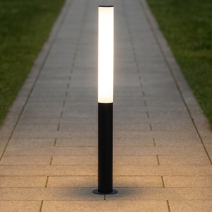 Lampione alto tubolare da giardino led 27w 3000k moderno