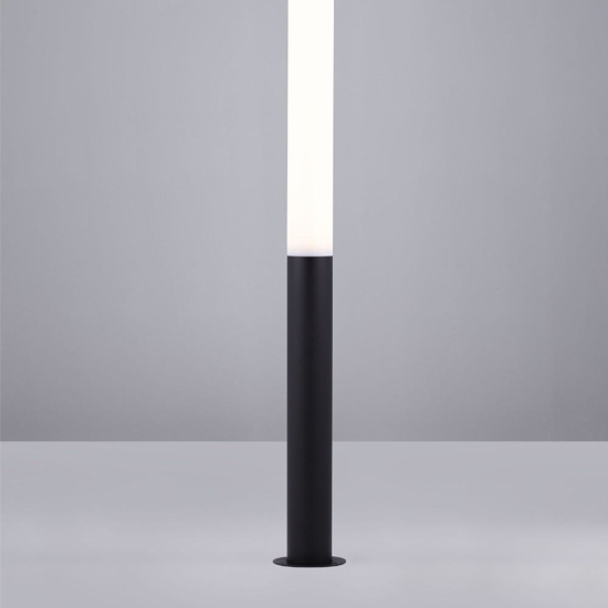 Lampione alto tubolare da giardino led 27w 3000k moderno
