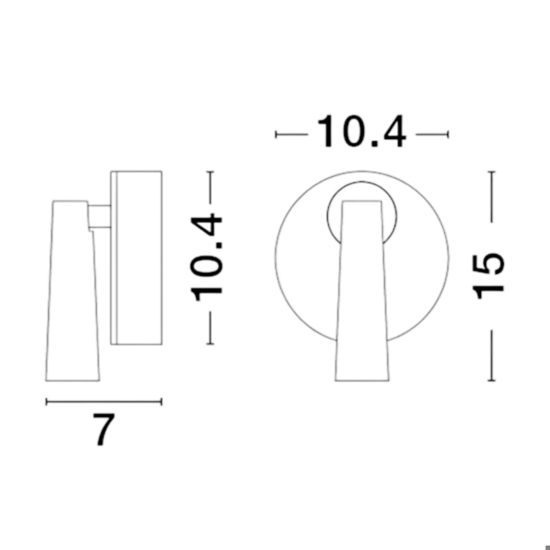 Applique grigio da comodino led 3000k per camera da letto Applique grigio da comodino led 3000k per camera da letto