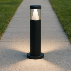 Lampioncino moderno tubolare led 8w 3000k da giardino