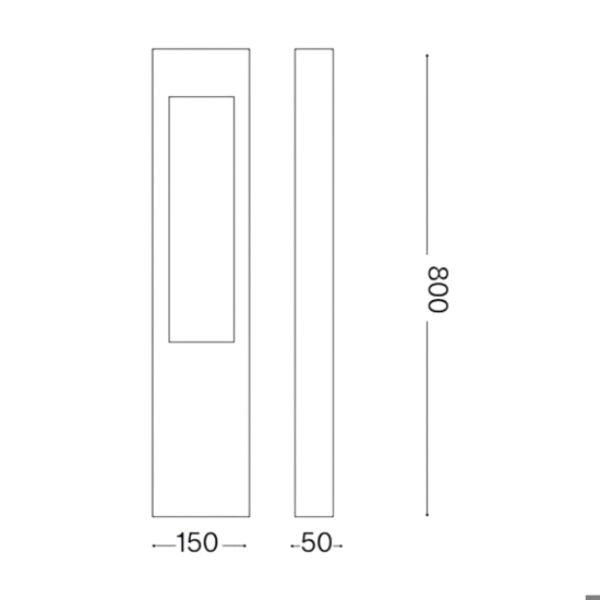 Vega pt1 ideal lux lampione da esterno giardino antracite Vega pt1 ideal lux lampione da esterno giardino antracite