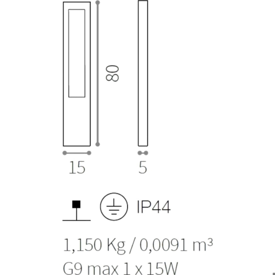 Vega pt1 ideal lux lampione moderno da giardino bianco Vega pt1 ideal lux lampione moderno da giardino bianco