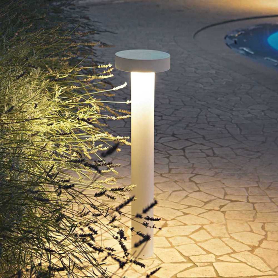 Tesla pt4 h60 lampioncino da giardino bianco ideal lux