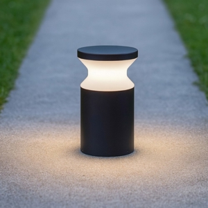 Torre pt1 lampioncino basso lampione per esterno giardino ip44 nero e27