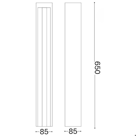 Lampione da esterno kurt pt 4000k ideal lux nero ip54 design