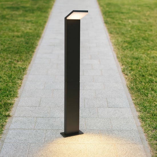 Style pt h100 4000k ideal lux lampione per esterno ip54 nero sottile Style pt h100 4000k ideal lux lampione per esterno ip54 nero sottile