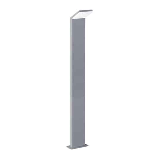 Ideal lux style pt h100 lampione da esterno grigio led 9w 3000k