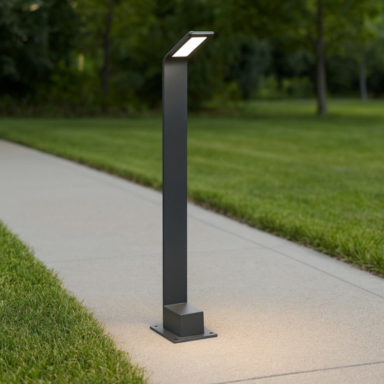 Agos pt h80 3000k ideal lux lampione da esterno nero Agos pt h80 3000k ideal lux lampione da esterno nero