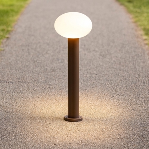 Clio mpt1 lampioncino da esterno giardino marrone ip44 ideal lux