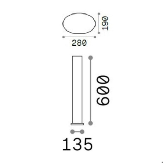 Clio mpt1 lampioncino da esterno giardino marrone ip44 ideal lux Clio mpt1 lampioncino da esterno giardino marrone ip44 ideal lux