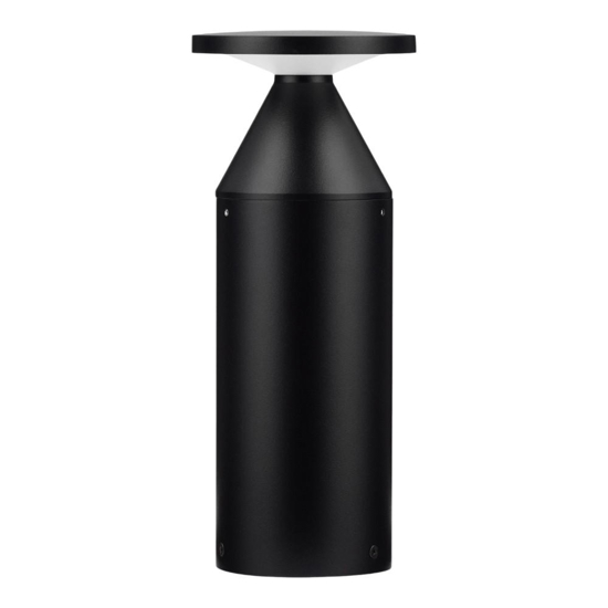 Lampioncino moderno nero led 11w 3000k da giardino Lampioncino moderno nero led 11w 3000k da giardino