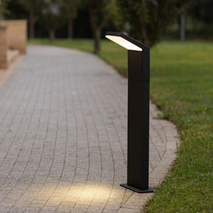 Style pt h050 3000k ideal ux lampioncino nero per giardino moderno