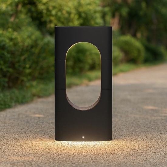 Lampioncino moderno antracite led 13w 3000k da giardino Lampioncino moderno antracite led 13w 3000k da giardino