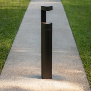 Lampione per giardini led 9w 3000k cilindrico moderno