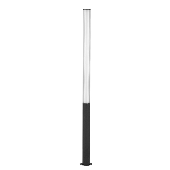 Lampione alto moderno tubolare led 43w 3000k per giardino