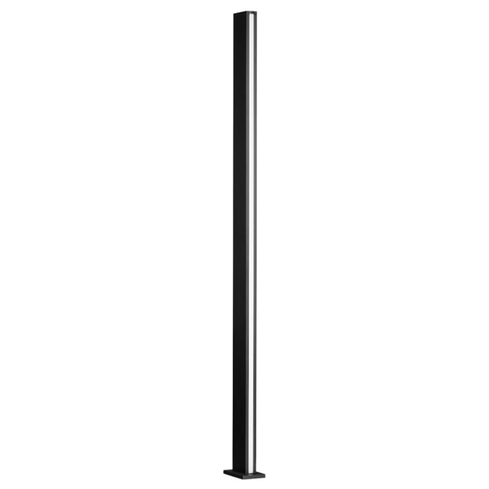 Lampione alto da giardino led 22w 3000k moderno nero