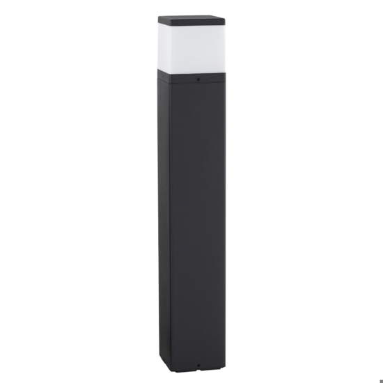 Lampione per giardino h80 cm moderno a rettangolo