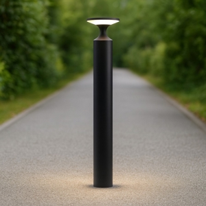 Visualizza i dettagli per Lampione moderno da giardino led 13w 3000k nero ip65 moderno Lampione moderno da giardino led 13w 3000k nero ip65 moderno