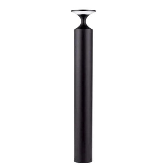 Lampione moderno da giardino led 13w 3000k nero ip65 moderno