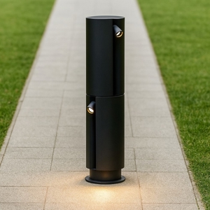 Lampioncino per giardini moderni led 5w 3000k cilindrico ip65