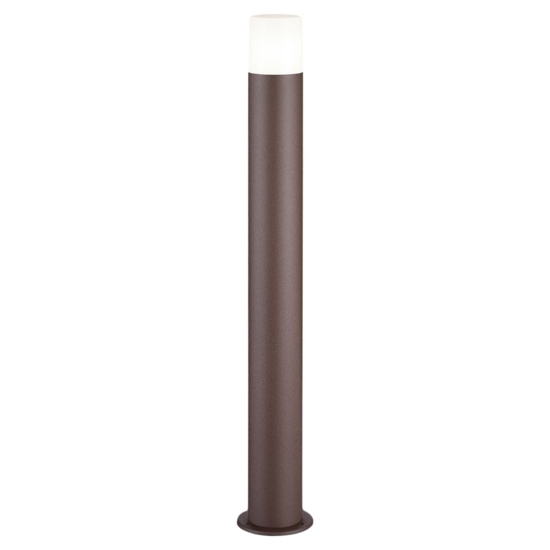 Lampione per esterni da giardino marrone cilindro corten