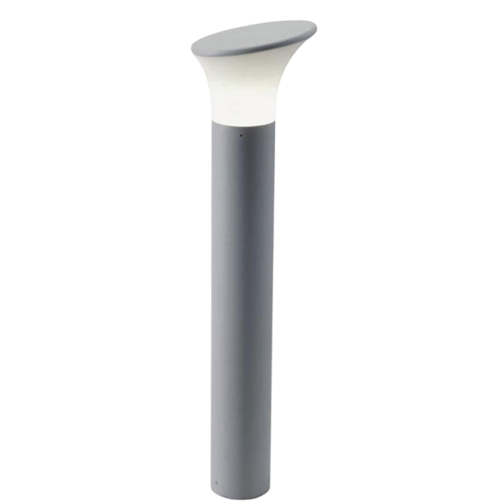 Lampione da giardino design moderno grigio 70cm ip44