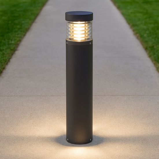 Lampione paletto antracite da giardino led 15w 3000k moderno