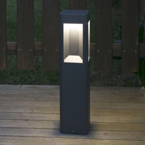 Lampione da esterno moderno led 8w 3000k ip54 antracite