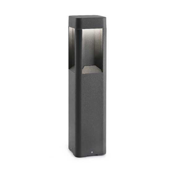 Lampione da esterno moderno led 8w 3000k ip54 antracite