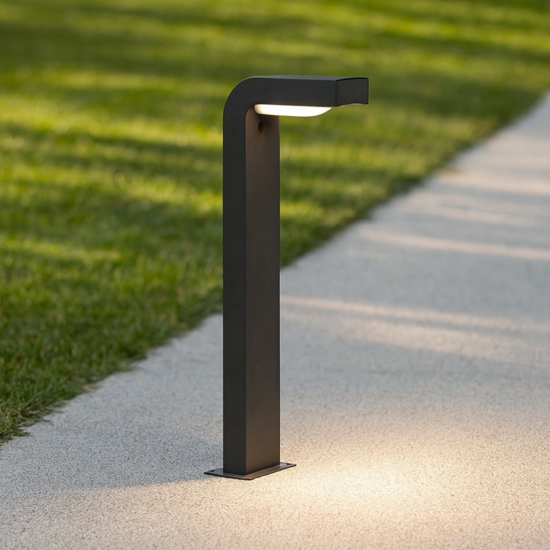 Lampione antracite design moderno da giardino