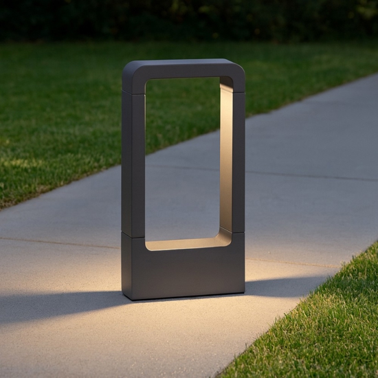 Lampioncino paletto per esterni moderno da giardino ip54 led 5w 3000k Lampioncino paletto per esterni moderno da giardino ip54 led 5w 3000k