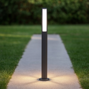 Lampione led 8w 4000k da esterno giardino 90cm ip54 design moderno