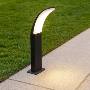 Fiumicino eglo lampioncino da giardino nero moderno led 11w 3000k