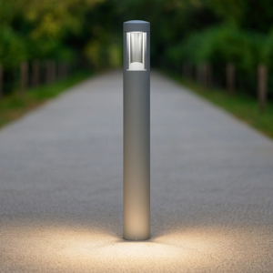 Gea luce janet lampione da giardino moderno grigio